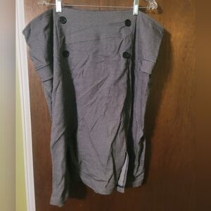 Black and White Polka Dot Pencil Skirt